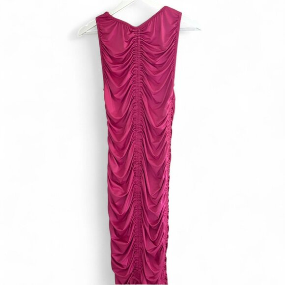 Pink Ruched Pull-on Sheath Sleeveless Dress by Whitney Port | |Size Large - Picture 6 of 9